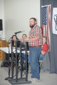 Ben Robertson speaks at Panhandle Republican Women Meeting on September 20, 2023