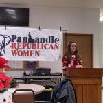 Mary Fioravanti speaks at Panhandle Republican Women's meeting 12-20-23